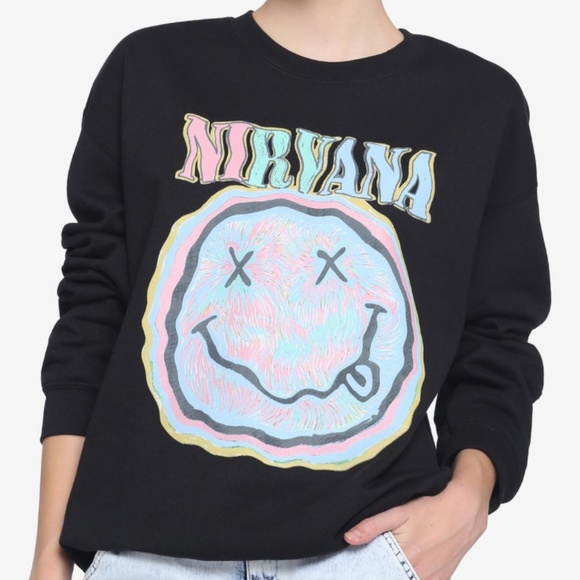 Nirvana Black Graphic Sweater - Picture 1 of 4